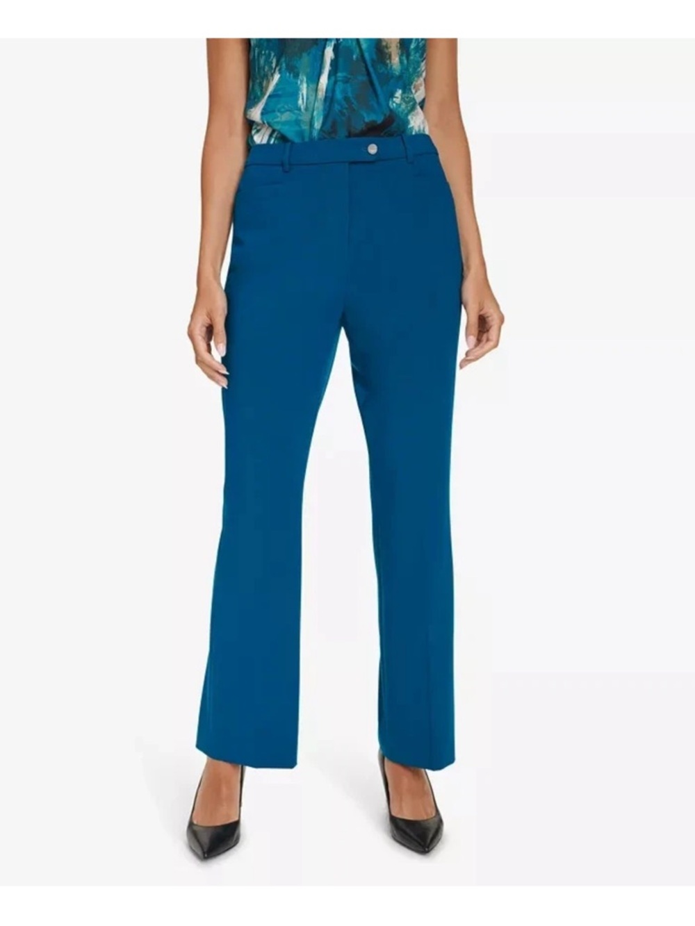 Calvin Klein Women's Highline Straight Pants cypress size 8